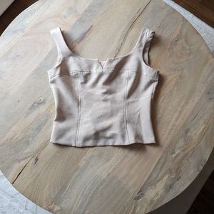 Vintage Sleeveless Top with zipper on the back Size 5/6